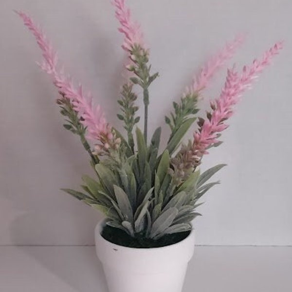 Artificial mini lavender plant