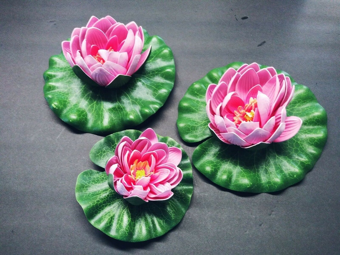 SALE Foam Lotus Blossom Lily Pads. Ponds Home Decorations Etsy