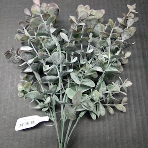 Mini eucalyptus floral bush for wreaths BURGUNDY HIGHLIGHTS