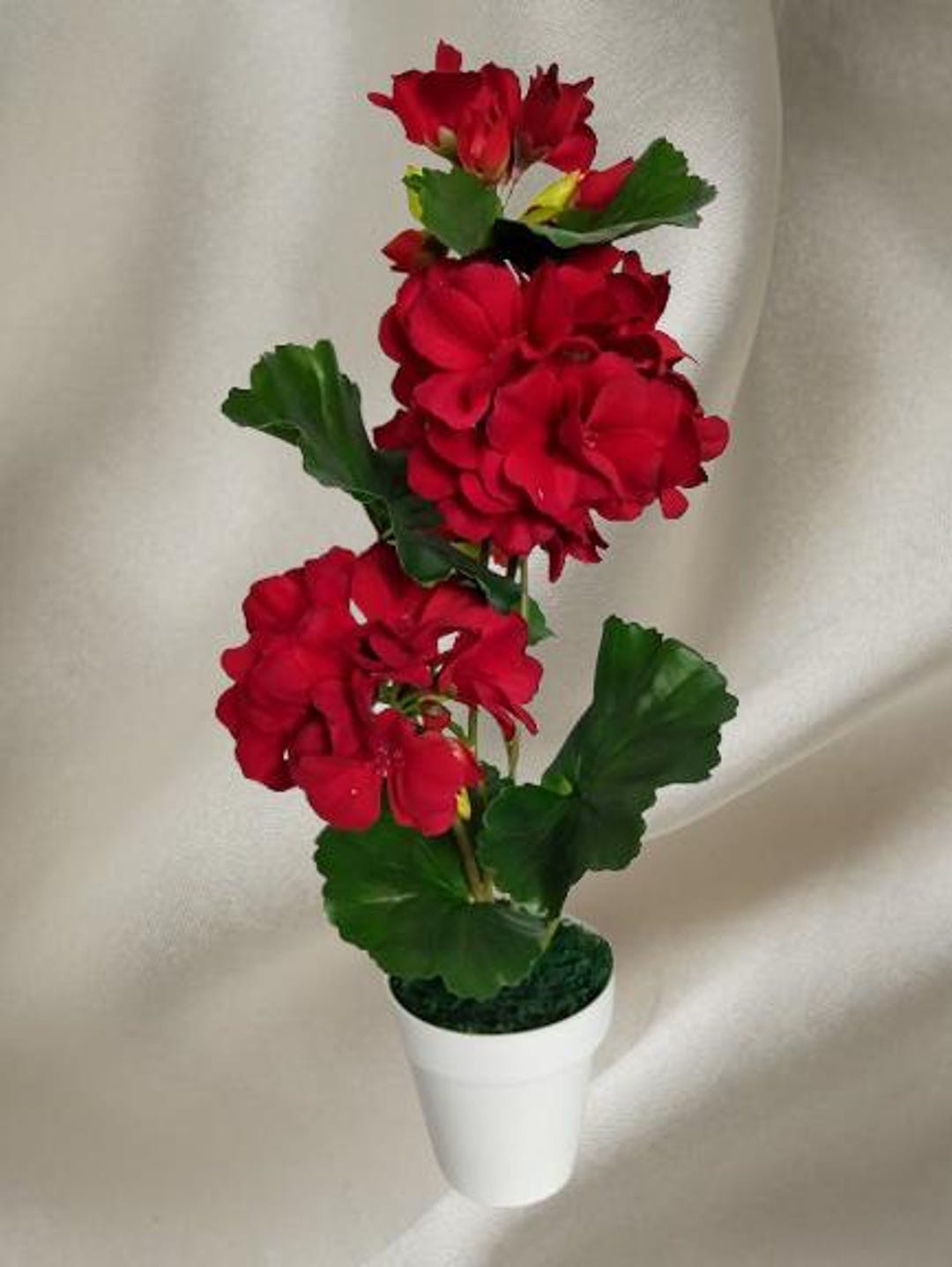 Mini Bloom Geraniums RED ARTIFICIAL Mini Geranium Plant - Etsy