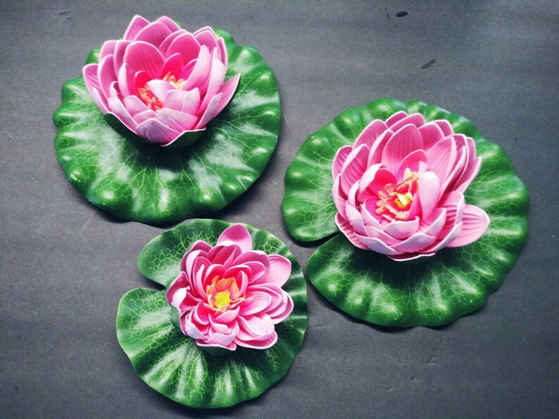 Foam Lotus Blossom Lily Pads. Ponds Home Decorations Etsy