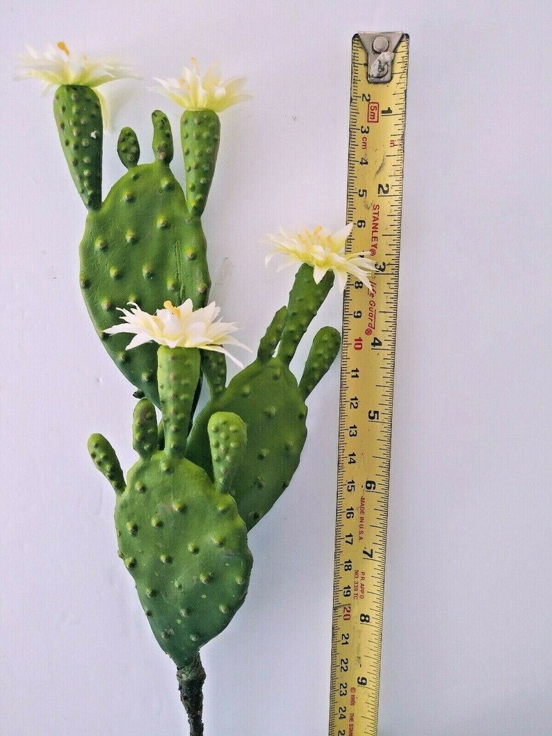 9 Artificial Flowering Cactus