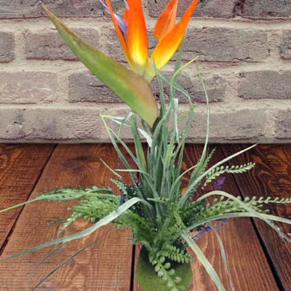 Bird of Paradise Artificial Plant Etsy
