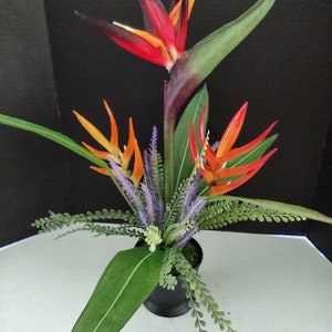 Medium Sized Artificial bird of paradise table decoration  RD