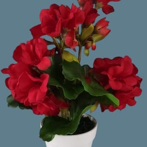 Artificial mini geranium stem silk flower arrangements