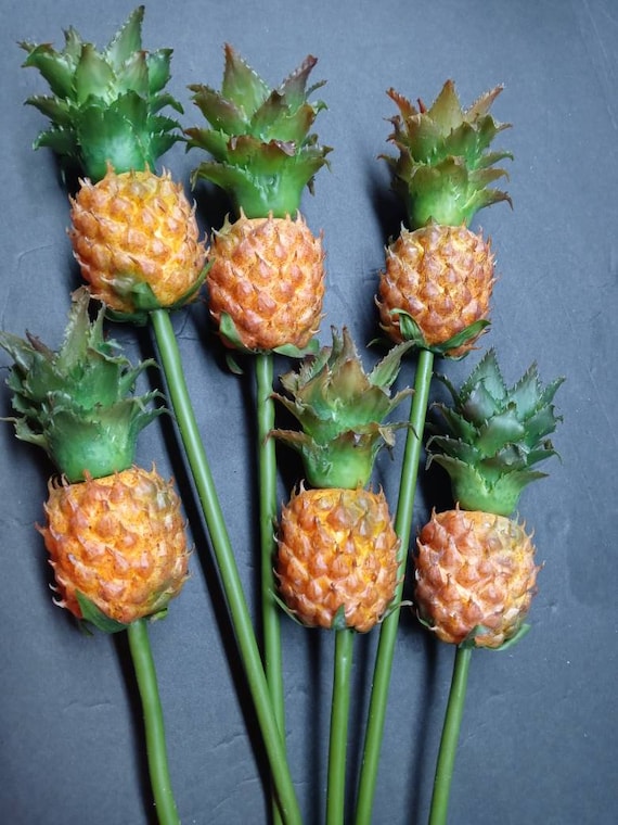 14 5 Pineapple Stems Silk Flower Floral Arrangements Etsy