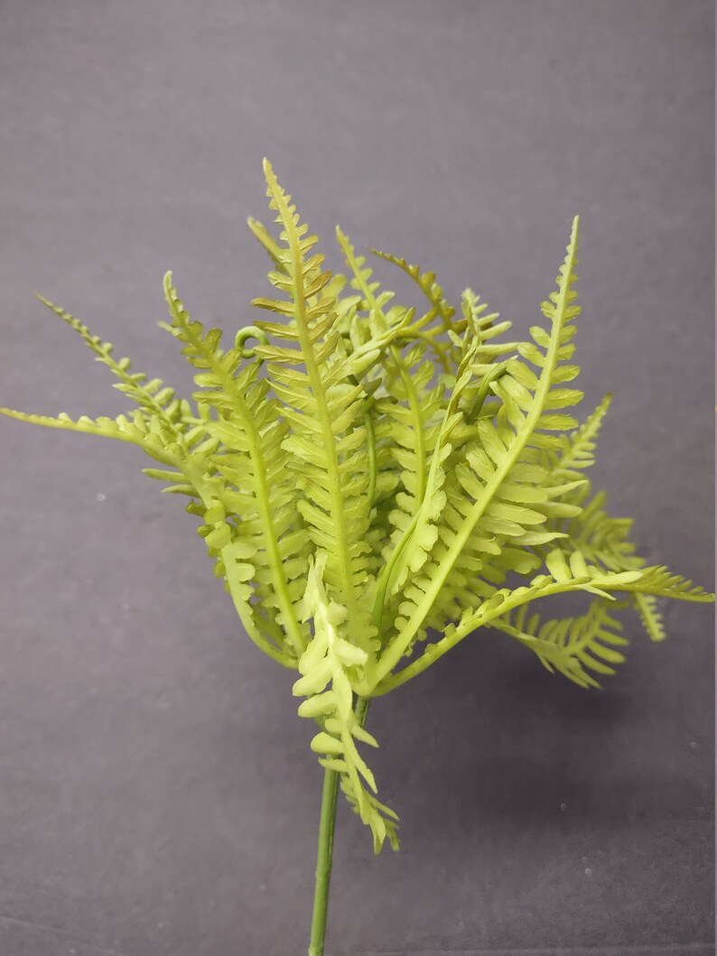 Soft Mini Fern Pick. Silk Arrangements Plants GREEN Etsy