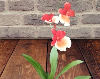 Planta artificial de orquídea miltoniopsis