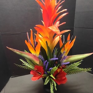 Artificial tropical arrangement wedding home decoration silk flowers centerpiece