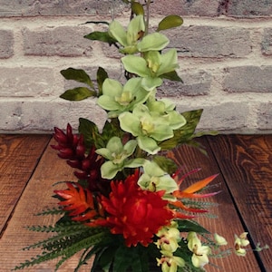 Artificial tropical arrangement wedding home decoration silk flowers centerpiece
