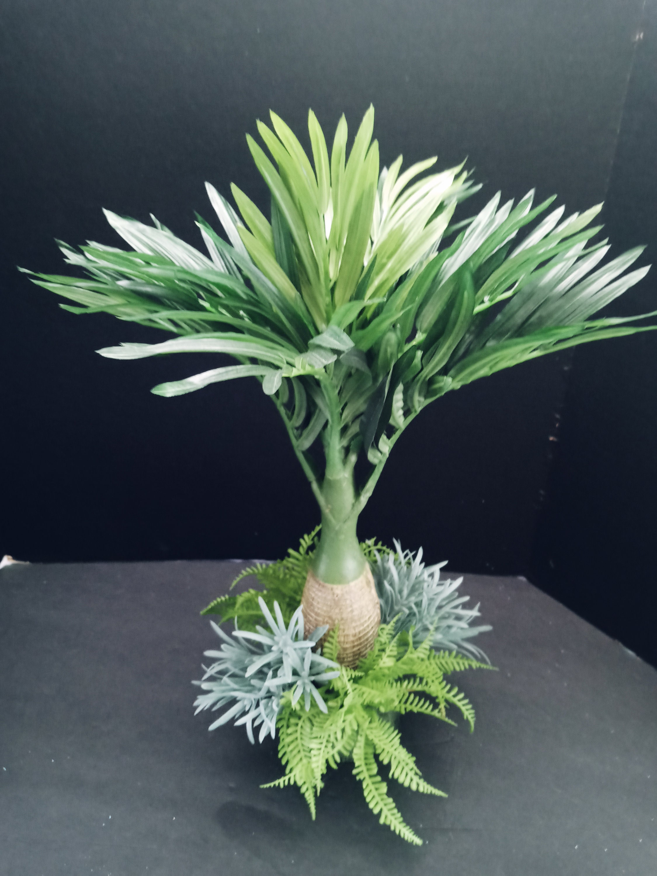 Cute Mini Artificial Bottle Palm Tree Bonsai Etsy