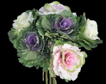 Artificial decorative cabbage bouquet