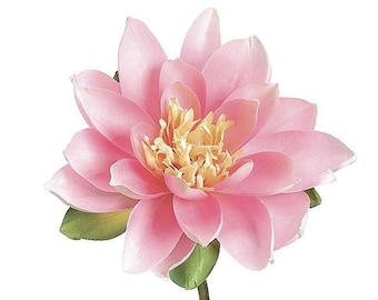 PINK large lotus blossom stems ARTIFICIAL