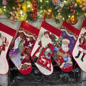 Personalized needlepoint christmas sales stockings