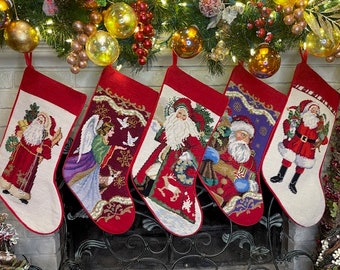 Needlepoint Christmas Stockings - Personalize Your Holiday Decor!