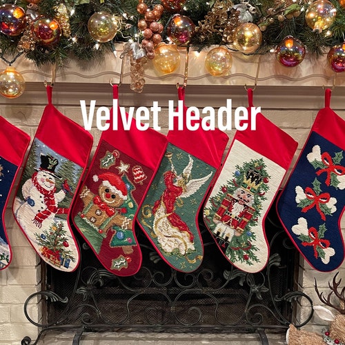 Personalized Needlepoint Christmas Stockings Family Heirloom Etsy