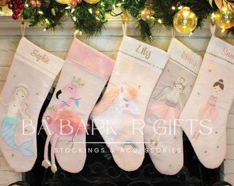 Personalized Christmas Stockings for Girls - Festive and Unique Gift for the Holiday Season