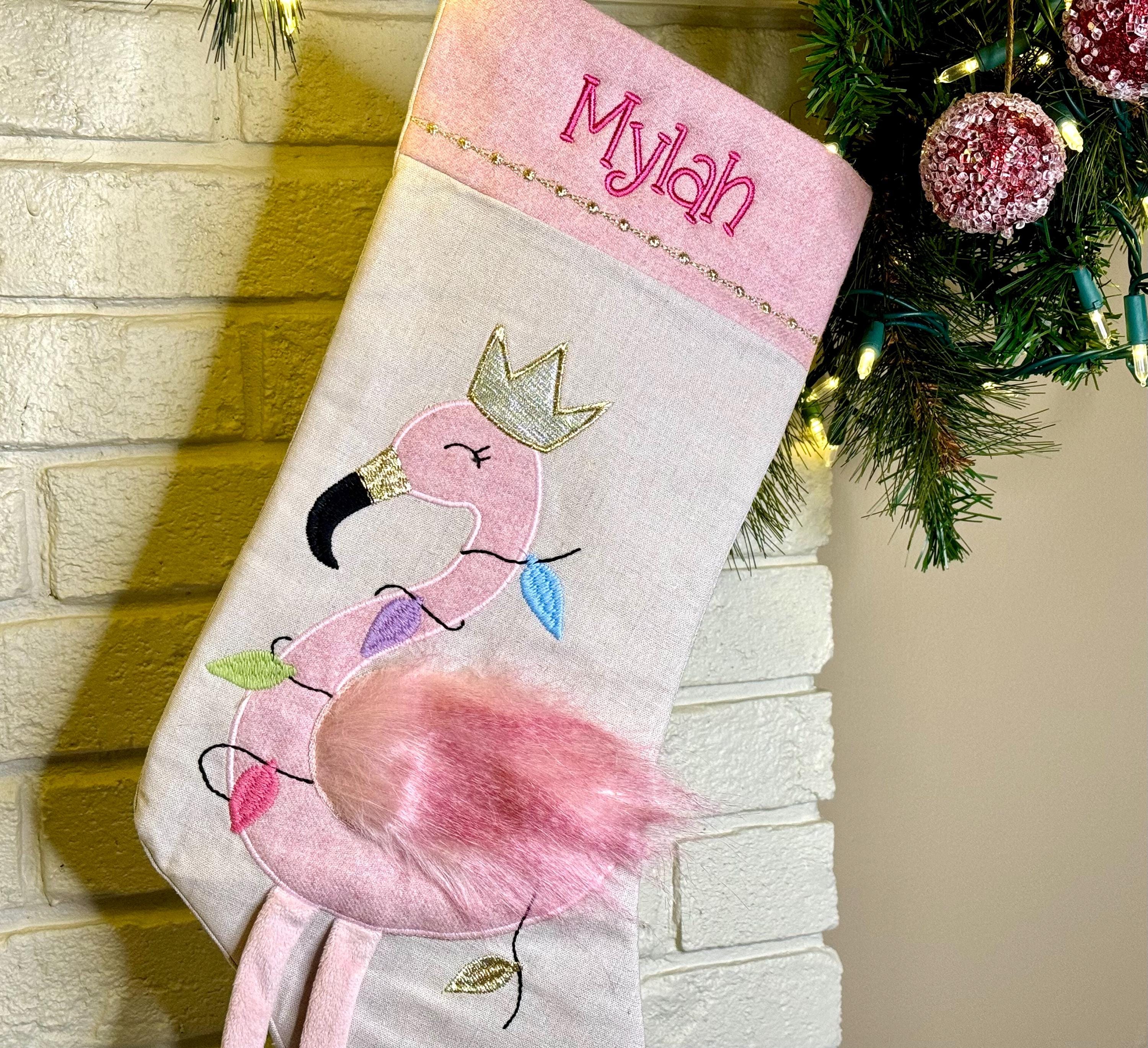 Personalized Christmas Stocking for Girls: Mermaid, Ballerina, Unicorn