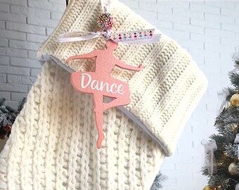 Ballerina Stocking Tag - Holiday Gift for Dancers