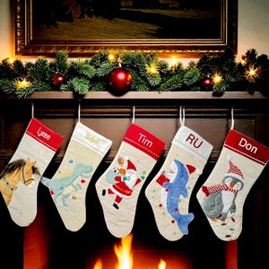 Personalized Boys Christmas Stocking - Santa's Favorite Designs for Little Boys