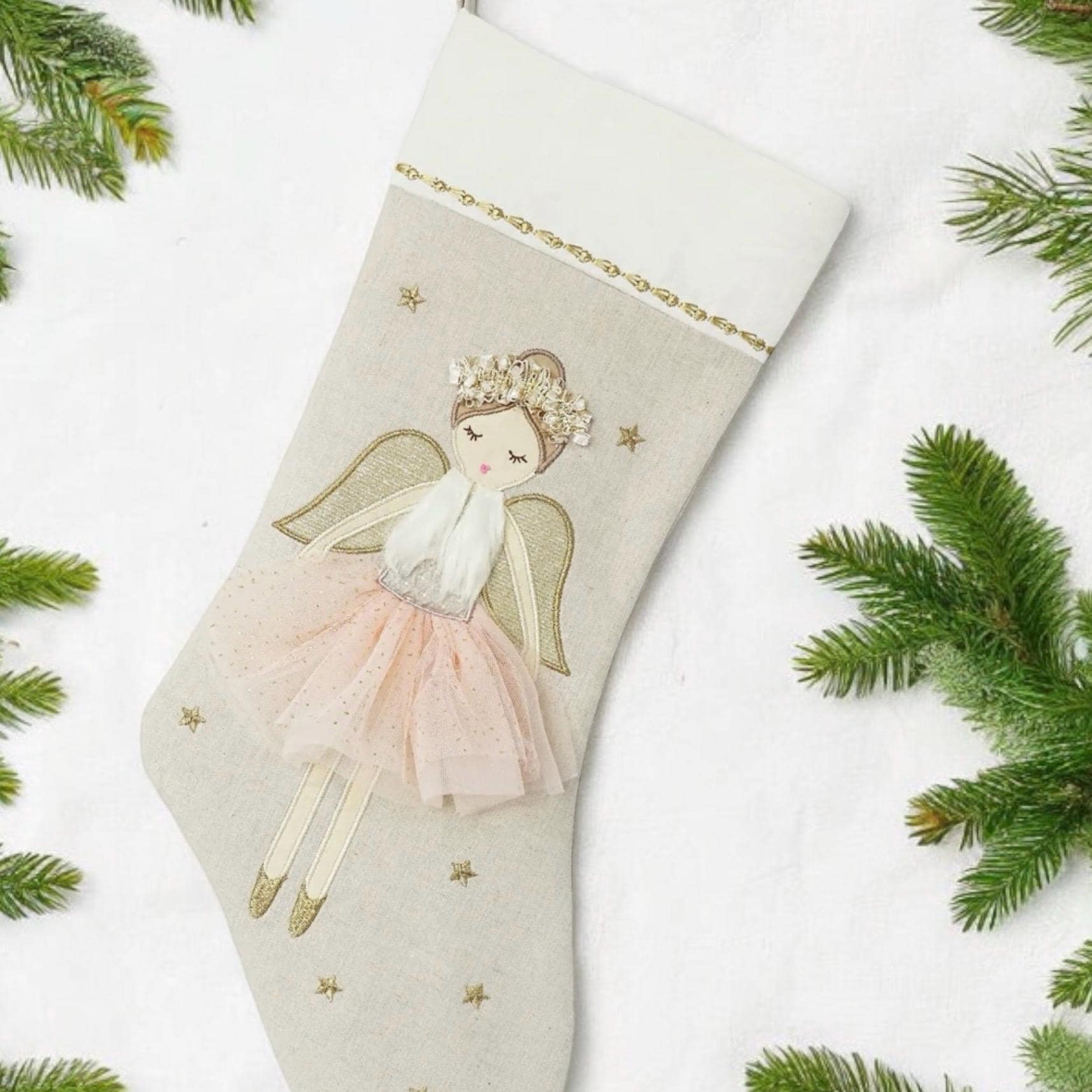 Personalized Christmas Stocking for Girls: Mermaid, Ballerina, Unicorn