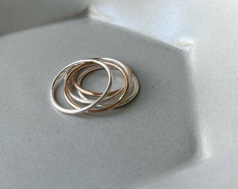 Everley Dainty Simple Stacking Rings