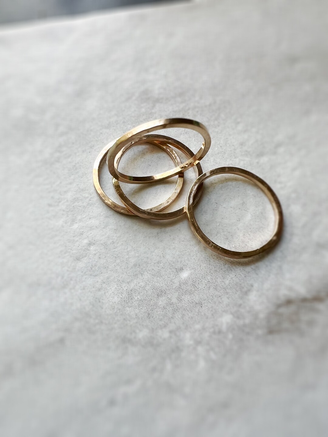 Square Stacking Rings Tia Square Stacking Band, Goldfill Square Ring, Hypoallergenic Goldfill ...