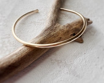 Cali Chunky Hammered Cuff Bangle, adjustable gold bracelet, minimal dainty layering bracelet, chunky simple bracelet