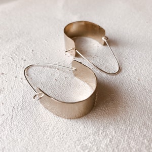 Mixed Metal Hoops, jewelry gift for her, everyday hoop earrings, sterling silver hoops, gold hoops, minimalist earrings gold