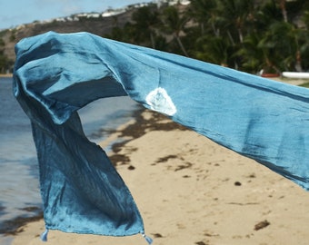 Indigo Silk dyed Scarf/Cloth/Accessory