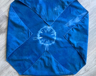 Indigo dyed scarf/cloth/veil