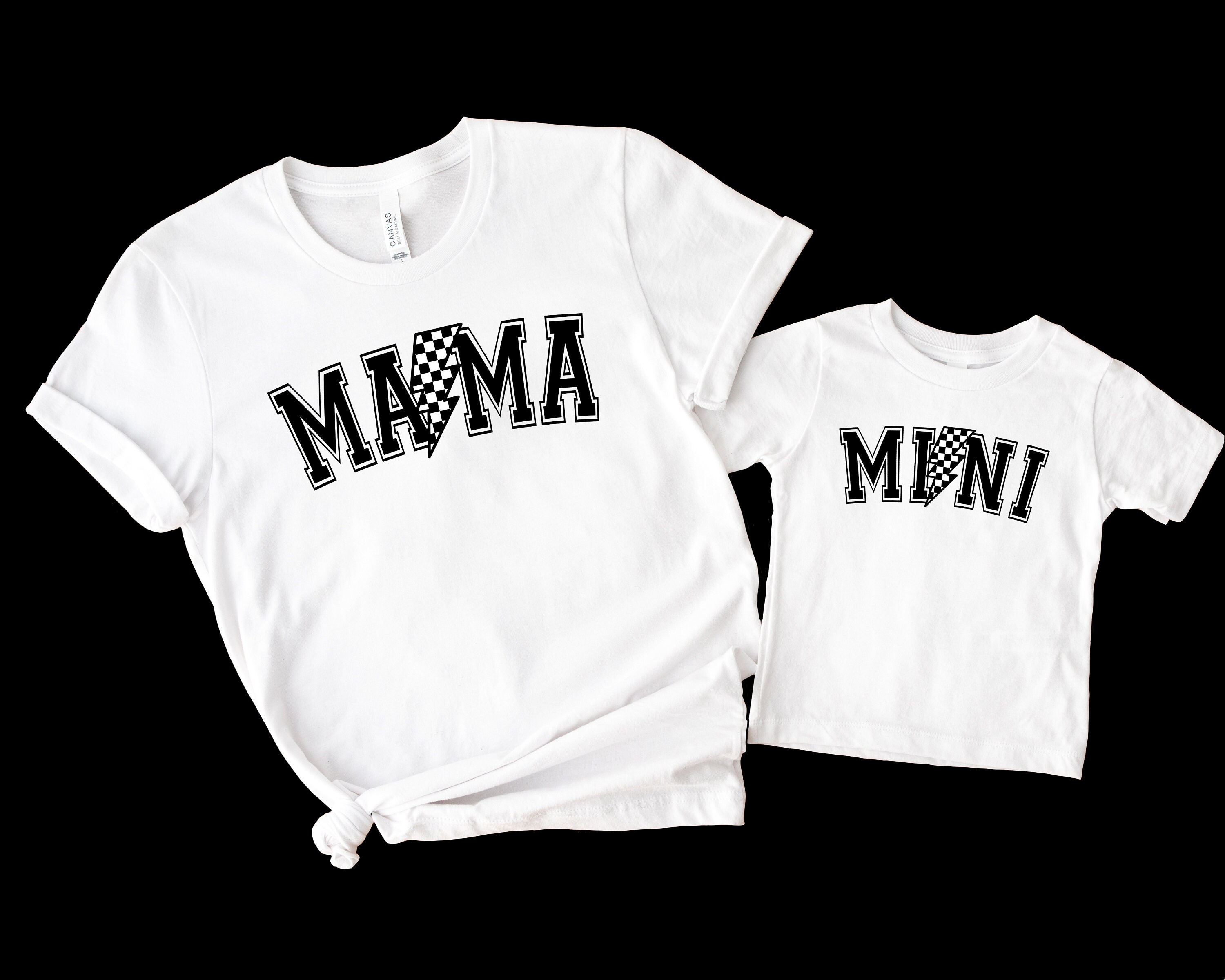 Family Mama Dada and Mini Lightning Bolt PNG - Etsy