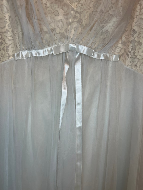1970s / 1980s Vintage Blue Nightgown, Vintage Lin… - image 6