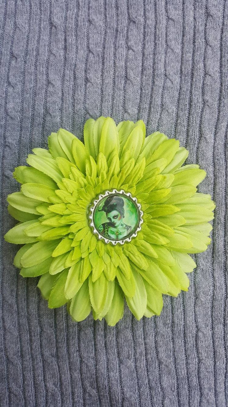 Zombie PinUp Girl Hair Flower