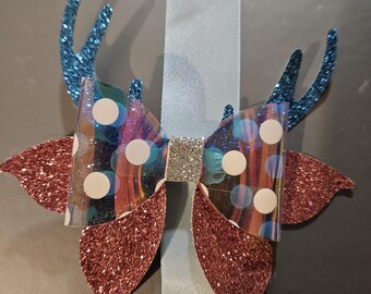 Deer Antlers Layered Hair Bow