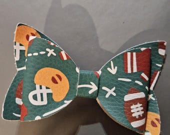 Football Hair Bow