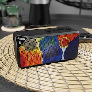Jabba Bluetooth Speaker  &quot;Burn Up False Idols&quot; Artwork, Portable Wireless Audio