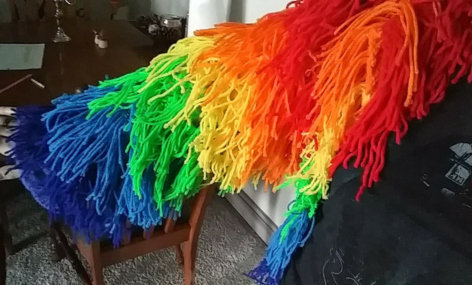 Rainbow Shag Jacket Etsy