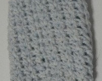 Couverture de biberon bleu bébé, faite à la main avec amour, couverture de biberon au crochet