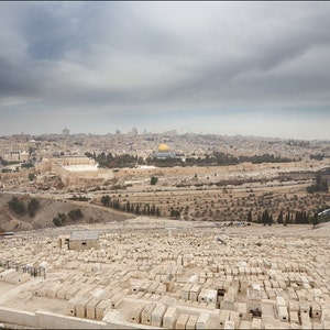 The Old City of Jerusalem - View from Mount of Olives -  Color Photo Print - Fine Art Photography (IS23)
