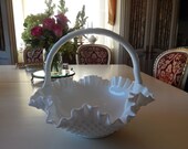 MILK GLASS BASKET