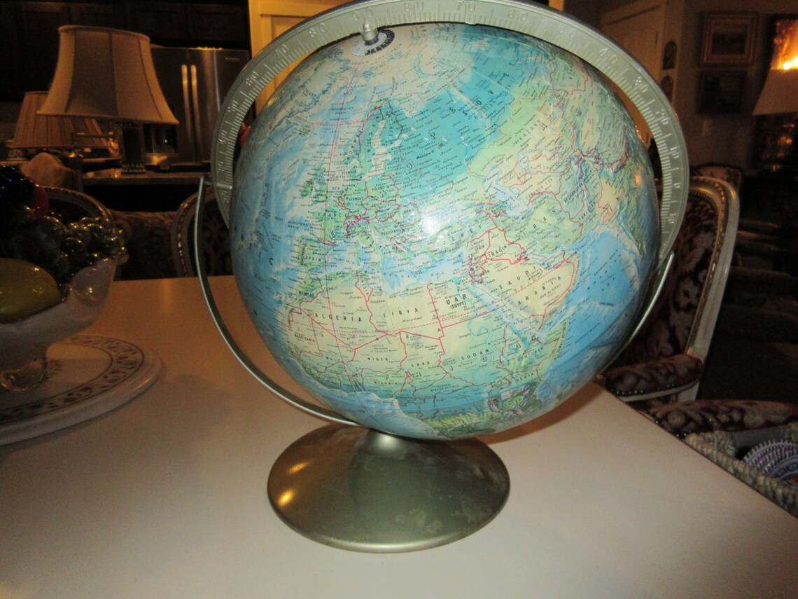 RAND MCNALLY WORLD Globe - Etsy
