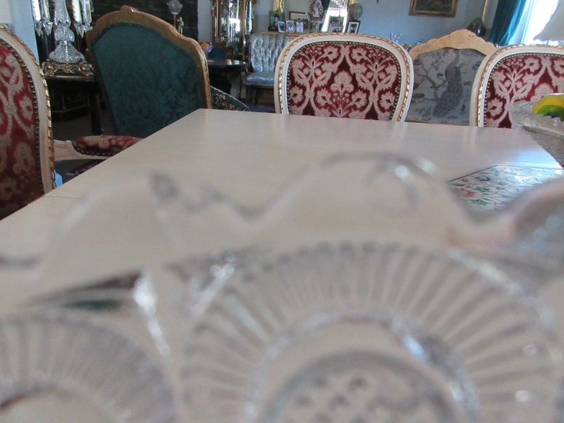 PRESSED GLASS BUTTER Dish with Lid