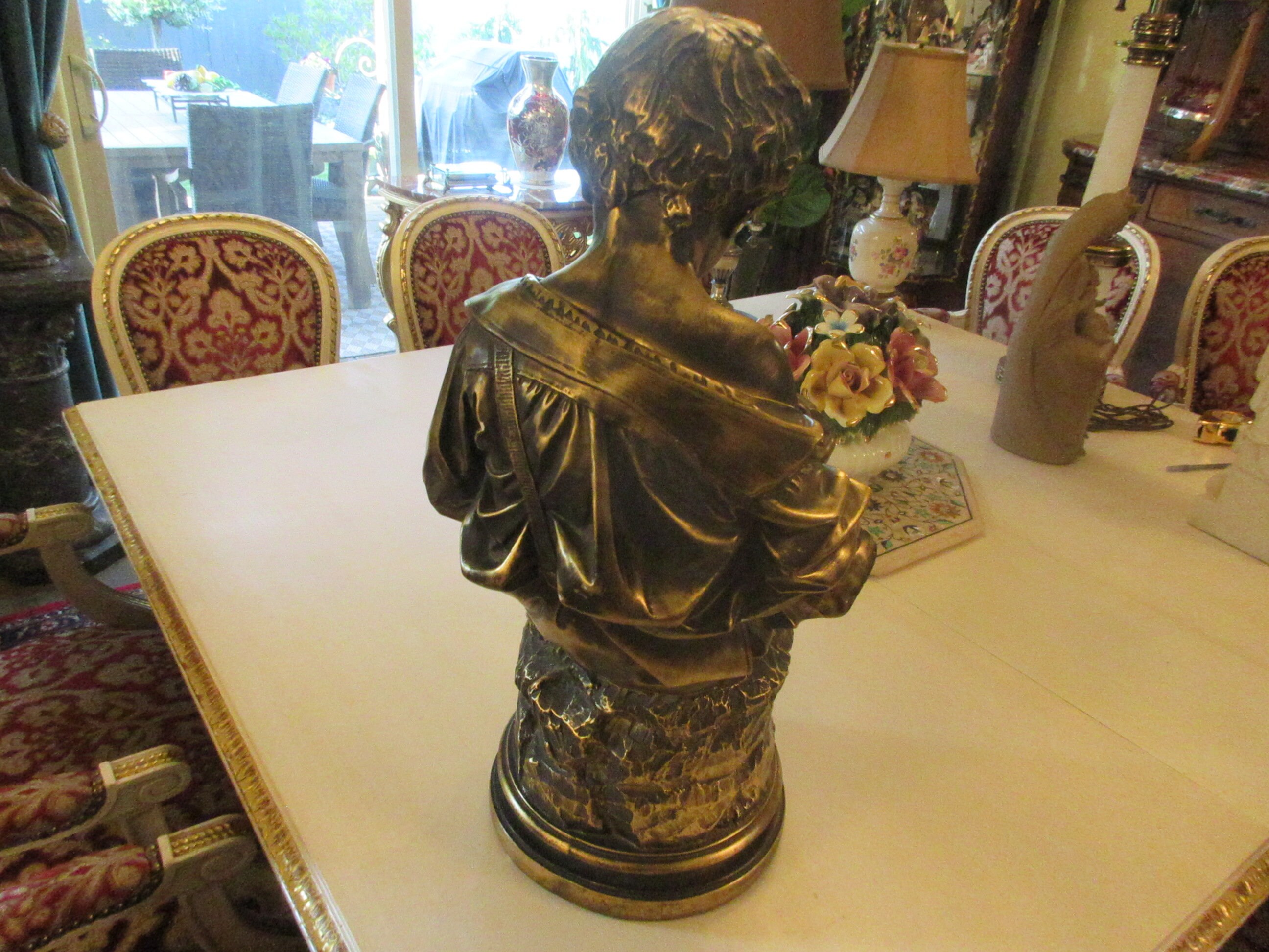 ITALIAN BOY With APPLE and Bowl Statue Orfanello Etsy