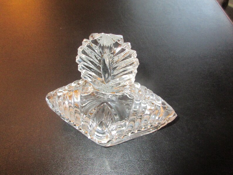 GLASS VANITY JAR With Lid Etsy