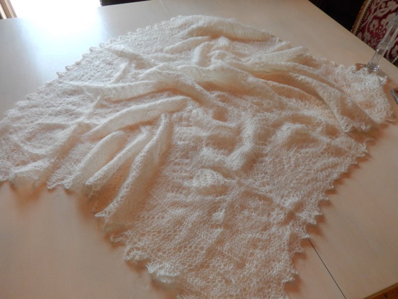 MOHAIR CROCHETED SCARF