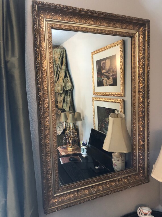 Gold Leaf Mirror Wall Hanging Gold Leaf Mirror Wall Hanging
