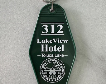 Hotel key keychain