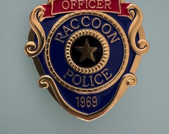 Gold Racoon City police badge