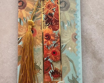 Sunflowers Metal Bookmark - Van Gogh